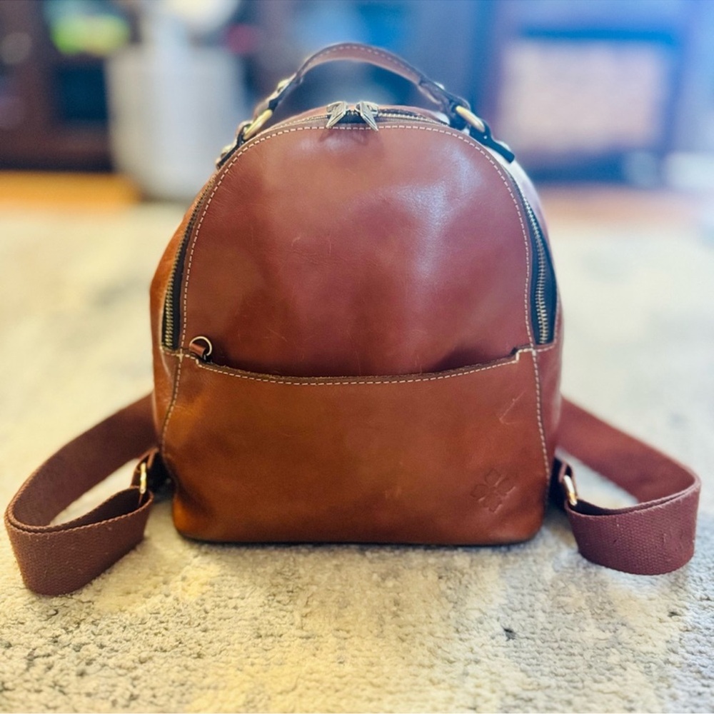 Patricia Nash Brown Leather Backpack